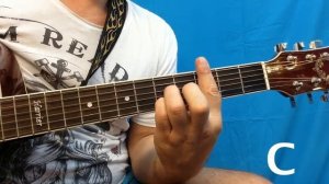 Как играть на гитаре аккорд C