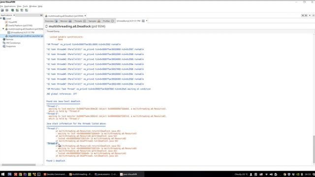 Урок Java 362: Как обнаружить DeadLock смотреть онлайн