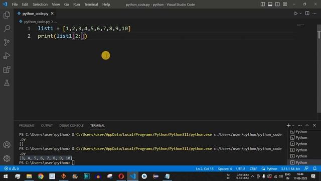 Python Program #51 - Slice Lists in Python смотреть онлайн