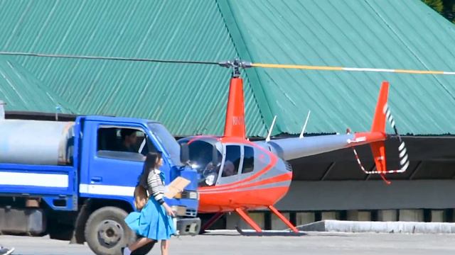 Helicopter Action | Loakan Airport, Baguio City | Bell 429 / Robinson R44 смотреть онлайн