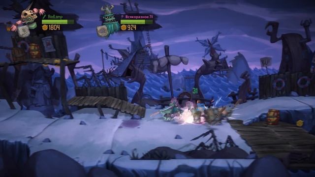 [Игра Zombie Vikings - серия #5 - прохождение] - Кооп с обрывами смотреть онлайн