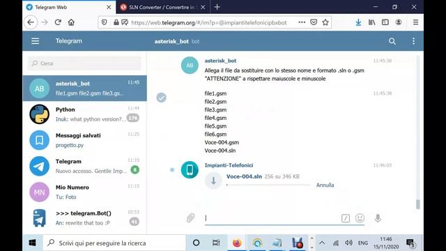 Gestione audio asterisk con bot telegram смотреть онлайн