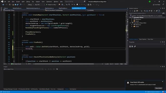 Unity Procedural Map - Ep17 Testing AStar algorithm смотреть онлайн