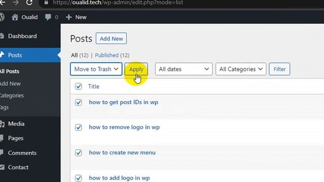 How To Move All Posts to Trash in WordPress смотреть онлайн