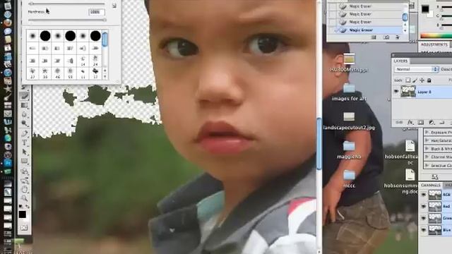 Eraser Tool Photoshop CS5 смотреть онлайн