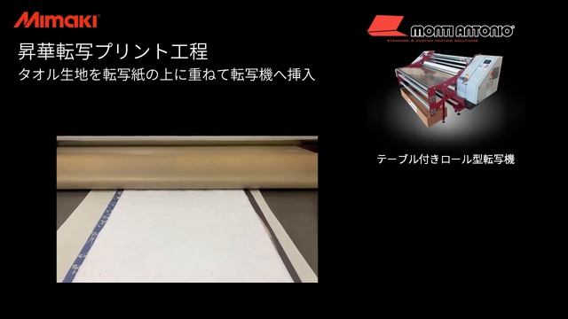 オリジナル昇華転写タオルの作り方！～Mimaki製 昇華プリンタTS100-1600～ смотреть онлайн