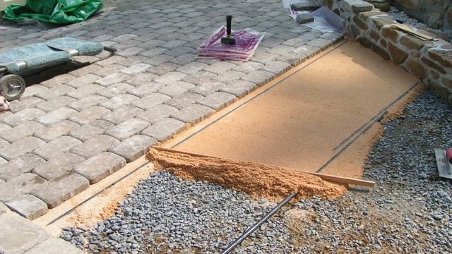 Зачем устанавливают маяки для тротуарной плитки из профиля? смотреть онлайн