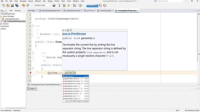 Create Java Project with NetBeans смотреть онлайн