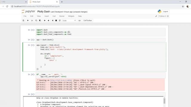 Creating First Chart in Plotly Dash | Plotly Dash Tutorial Part -3 смотреть онлайн