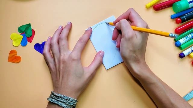 DIY - Easy Paper Heart with Surprise // Gift Idea for Mom or Dad смотреть онлайн