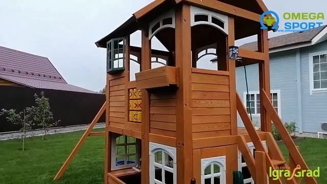 Обзор. Детская площадка IGRAGRAD FAST КЛУБНЫЙ ДОМИК 2 LUXE
