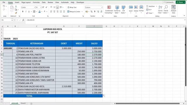 Cara Menjumlahkan Debit dan Kredit di Excel dengan Rumus Paling Benar смотреть онлайн
