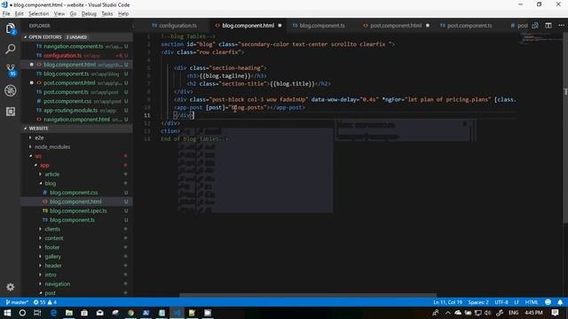 Create your first website using angular 6 -- Part 4-- Add BLOG Section смотреть онлайн