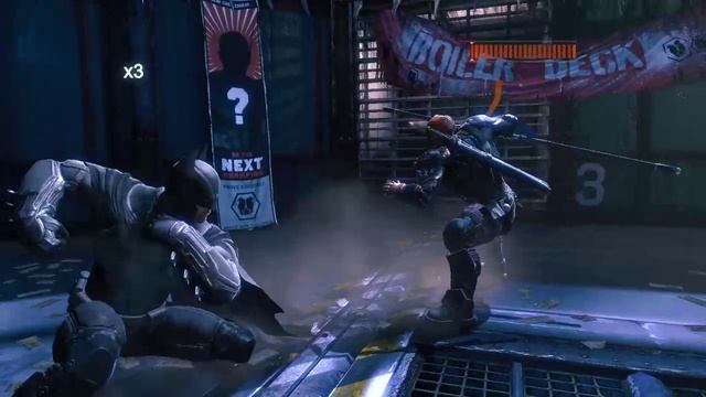 Batman  Arkham Origins. Бетс против Дефстроука