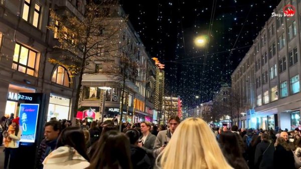 Christmas Lighting in Zurich City ,Switzerland🇨🇭Christmas Vibes switzerland !