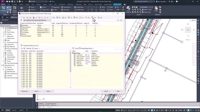 Civil 3D 2024 What's New - Project Explorer Property Sets смотреть онлайн