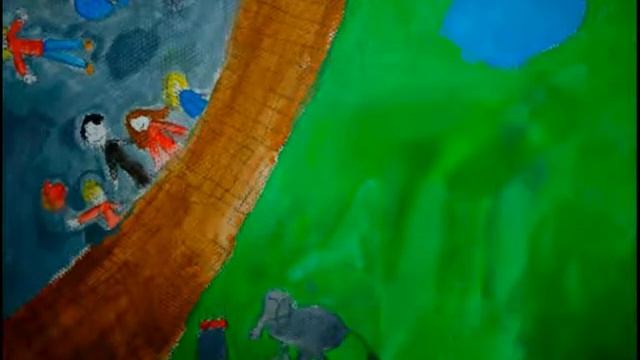 Мультик для детей "Слон в зоопарке" из детских рисунков смотреть онлайн