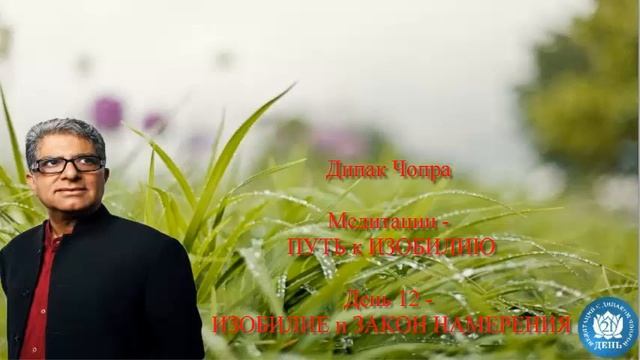 ИЗОБИЛИЕ и ЗАКОН НАМЕРЕНИЯ. Медитации. Дипак Чопра. День 12 смотреть онлайн