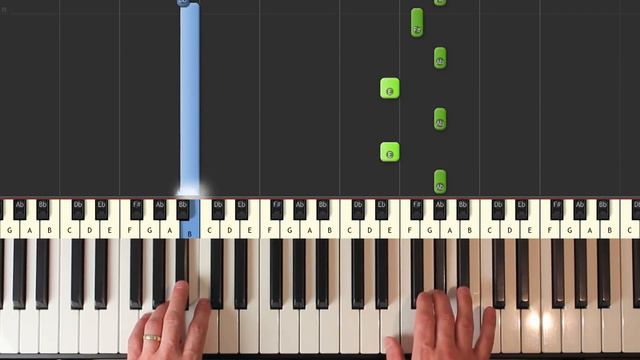 Ludovico Einaudi - Fly  - Piano Tutorial Easy SLOW - (Intouchables) - How To Play (Synthesia)