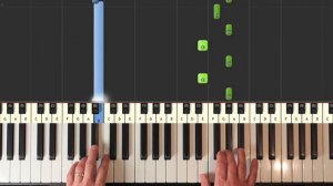 Ludovico Einaudi - Fly  - Piano Tutorial Easy SLOW - (Intouchables) - How To Play (Synthesia)