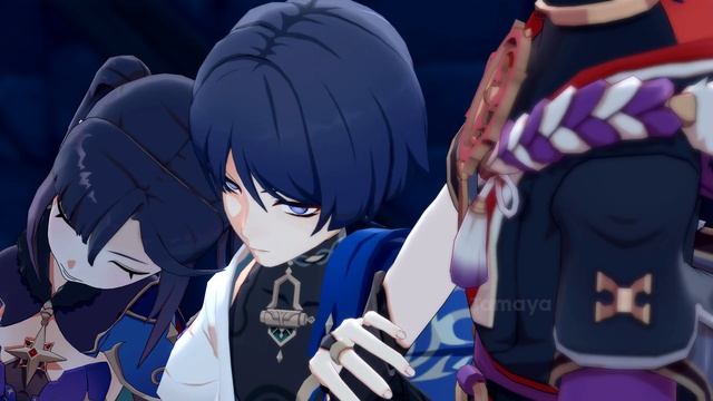 Wanderer don't want give back Mona to Scaramouche смотреть онлайн