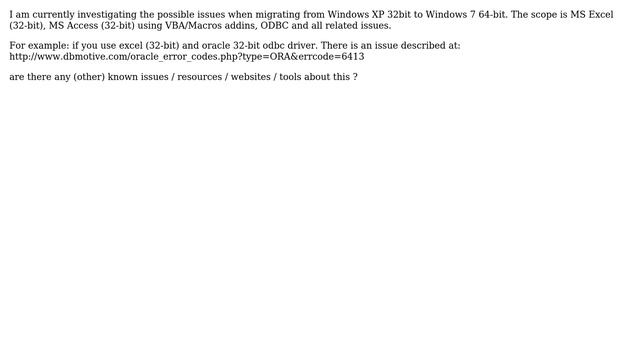 Windows 7 (64-bit) compatibility of VBA/Excel and Access applications смотреть онлайн