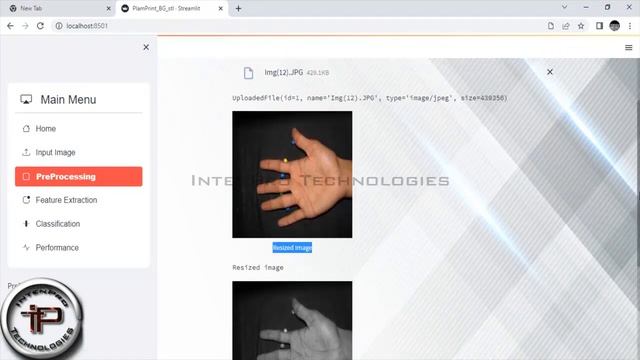 ** Streamlit Web Application ** - Palm Print Verification Using Bagging Classifier In PYTHON смотреть онлайн