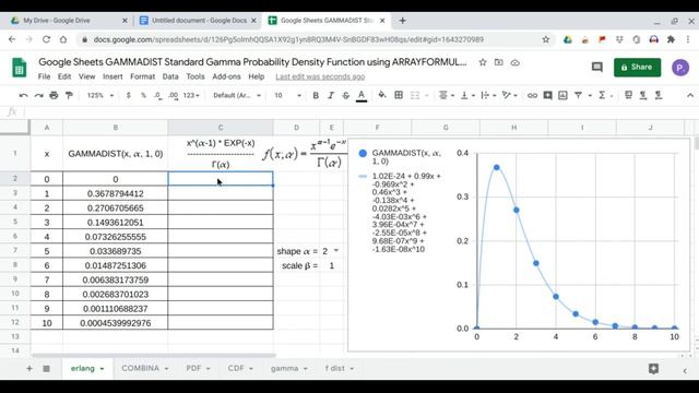 GAMMADIST Standard Gamma Probability Density Function using ARRAYFORMULA Data Validation смотреть онлайн