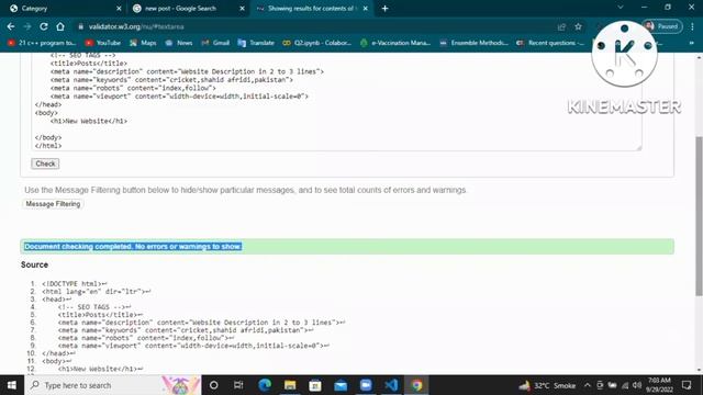 Web Development Tutorial 12 - W3C Validation | Validating HTML Code Online | Tahseen Talks смотреть онлайн