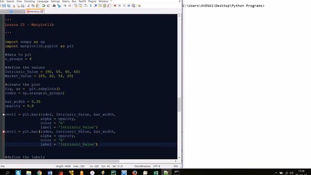 Python Tutorial #21 - Displaying Graphs with MatplotLib - Stock valuation смотреть онлайн