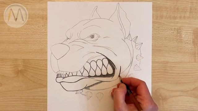 Как нарисовать злую собаку смотреть онлайн