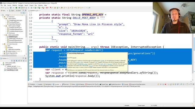 Paint art like Picasso with Dall-E API of OpenAI and Java! смотреть онлайн