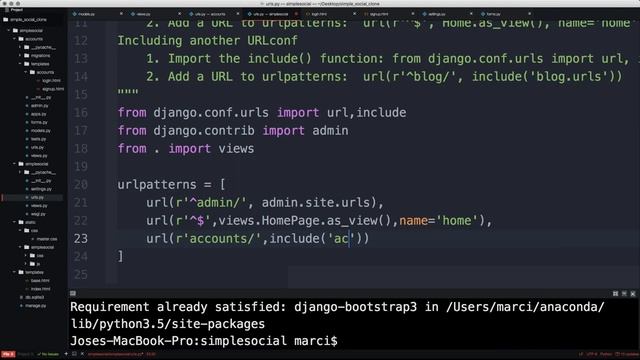 4. Part Three | python django tutorial 2020 | python django project | django social media project смотреть онлайн
