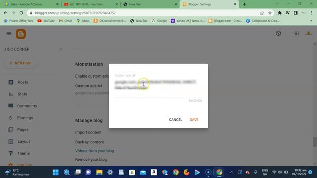 HOW TO ADD ADSENSE ADS.TXT FILE TO THE ROOT DIRECTORY OF YOUR BLOGGER SITE TO HELP YOUR EARNINGS смотреть онлайн