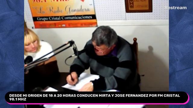 DESDE MI ORIGEN DE 18 A 20 HORAS CONDUCEN MIRTA Y JOSE FERNANDEZ POR FM CRISTAL 98.1 MHZ - 06-07.. смотреть онлайн