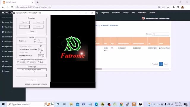 How to Use Futronic Fingerprint Scanner смотреть онлайн