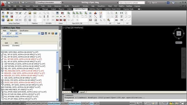 CADWorx DraftPro Settings and Specs смотреть онлайн