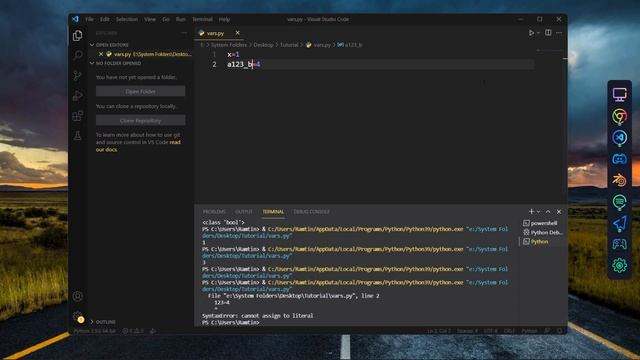 Python Tutorial #3 - Data Types and Variables смотреть онлайн