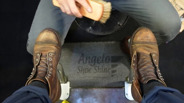 Restoring OLD and DRY Boots! | Angelo Shoe Shine ASMR смотреть онлайн