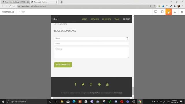 Nest : Free Bootstrap 4 HTML5 Interior Design Website Template смотреть онлайн