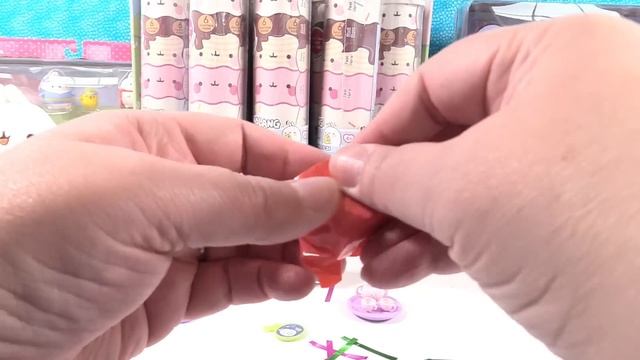 Molang Piu Piu Toys Push N Peel Pops Surprise Charm Review | PSToyReviews смотреть онлайн