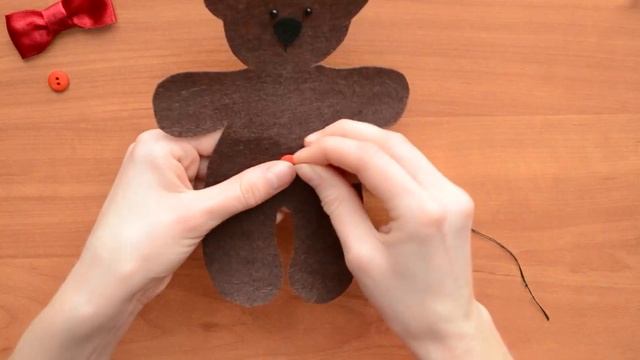 Запоминающийся Подарок! Медведь Из Фетра Ручной Работы! смотреть онлайн