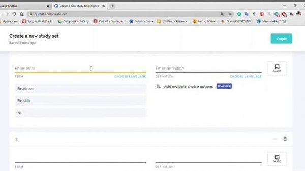 Quizlet: How to create a quiz using Quizlet.
