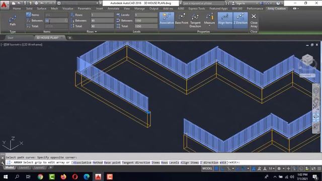 Lesson No 23 AutoCAD 3D Projects No.5 смотреть онлайн