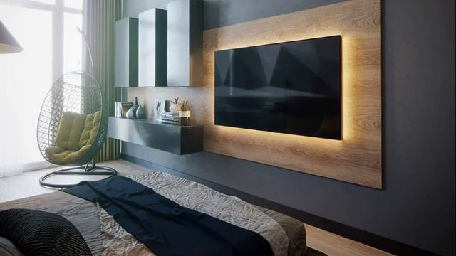 ОФОРМЛЕНИЕ СТЕН ЗАЛА ИЛИ ГОСТИНОЙ ЗОНА ТВ. НЕО ДИЗАЙН. смотреть онлайн