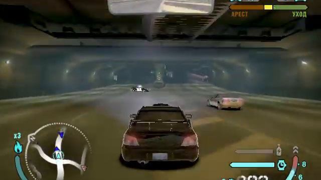 NFS:Carbon уход от копов на