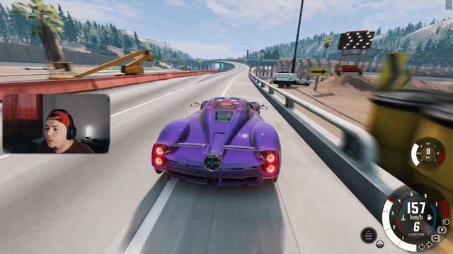Putting a JET ENGINE In The NEW PAGANI UTOPIA (BeamNgDrive) смотреть онлайн