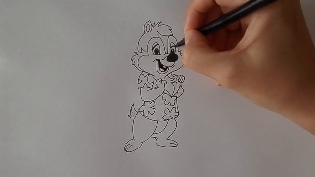 Как нарисовать БУРУНДУКА ДЕЙЛА из ЧИП И ДЕЙЛ СПЕШАТ НА ПОМОЩЬ/313/How to draw DALE the CHIPMUNK смотреть онлайн