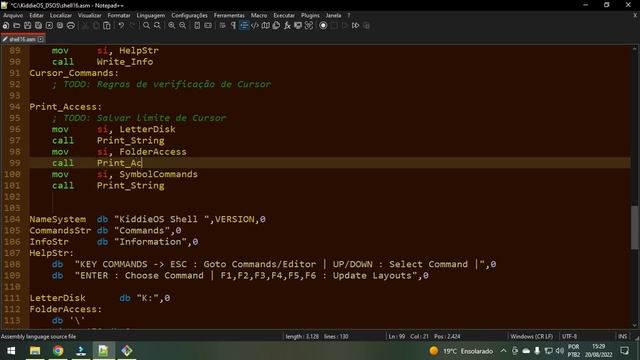 D.S.O.S - Aula 71 - Shell: Labels & Informações de Teclas + Letra de Unidade смотреть онлайн
