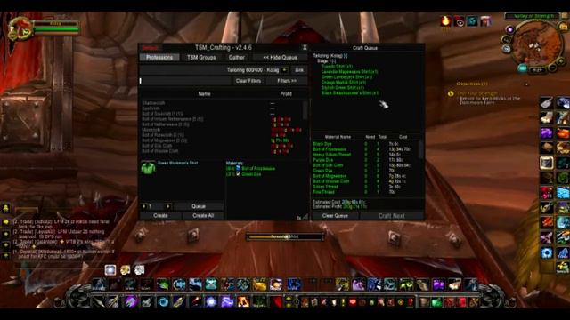 World of Warcraft Tailoring Gold Tip- Crafted Shirts Guide смотреть онлайн